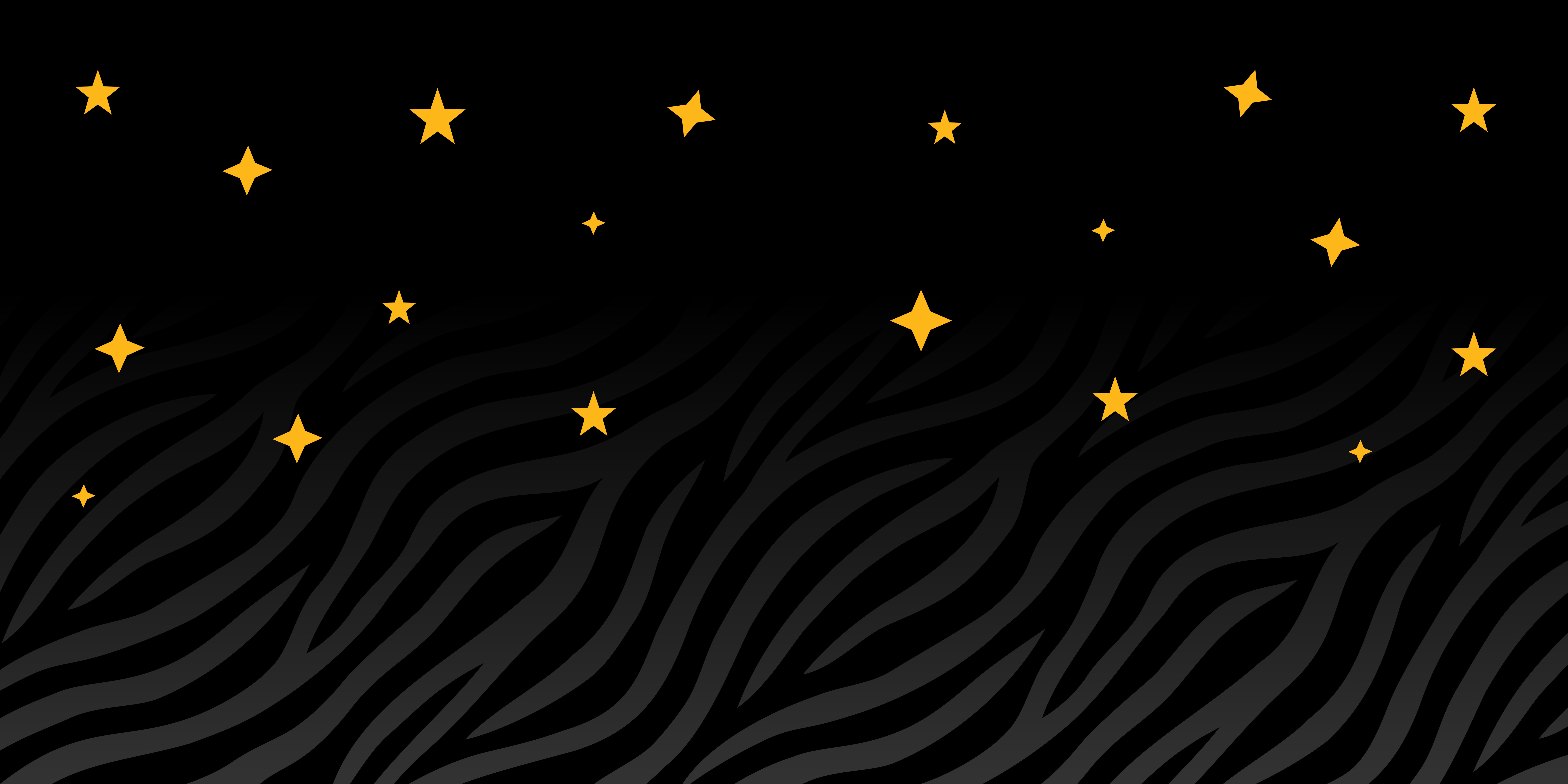 stars on a black background