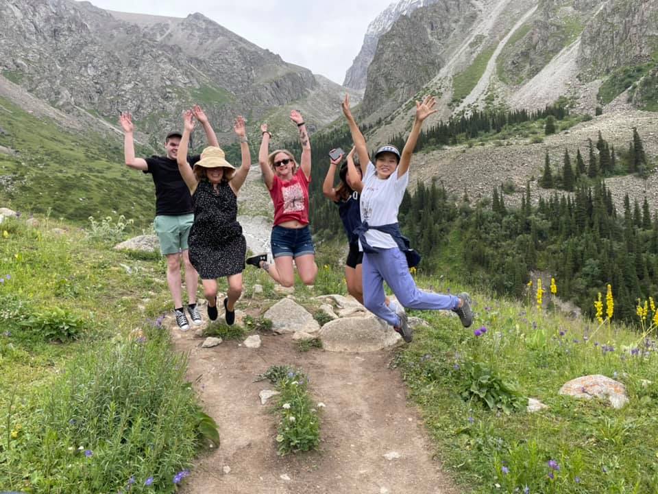 Photo of students on a study abroad trip.