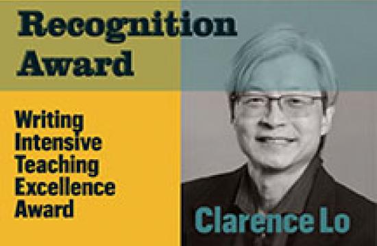 Slide announcing Dr. Lo's award
