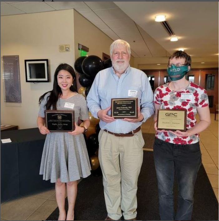 (L-R) Yujin Julia Jung, James Endersby, Elizabeth Dorssom