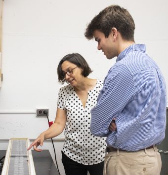 Elizabeth King with student