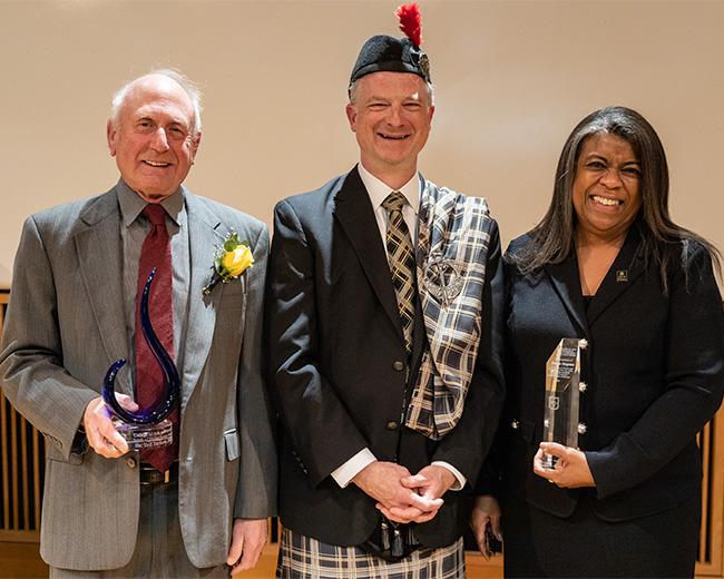 Cooper Drury with Ted Tarkow and Sonja Steptoe