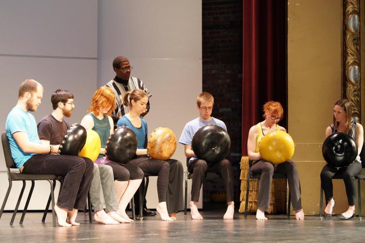 A photo of a group of students