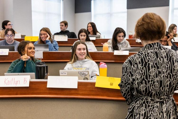 A photo of students